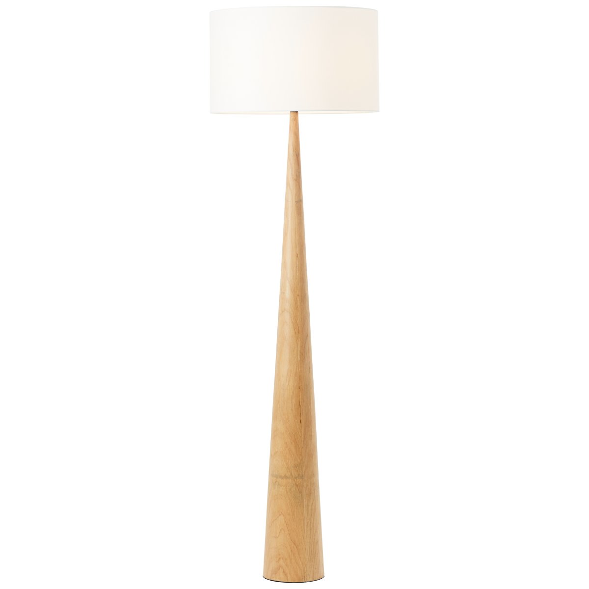 Kirou Bois lampadaire De Brilliant - La base en bois naturel est associée à un abat-jour en textile blanc pour créer une atmosphère chaleureuse et accueillante dans n'importe quelle pièce.