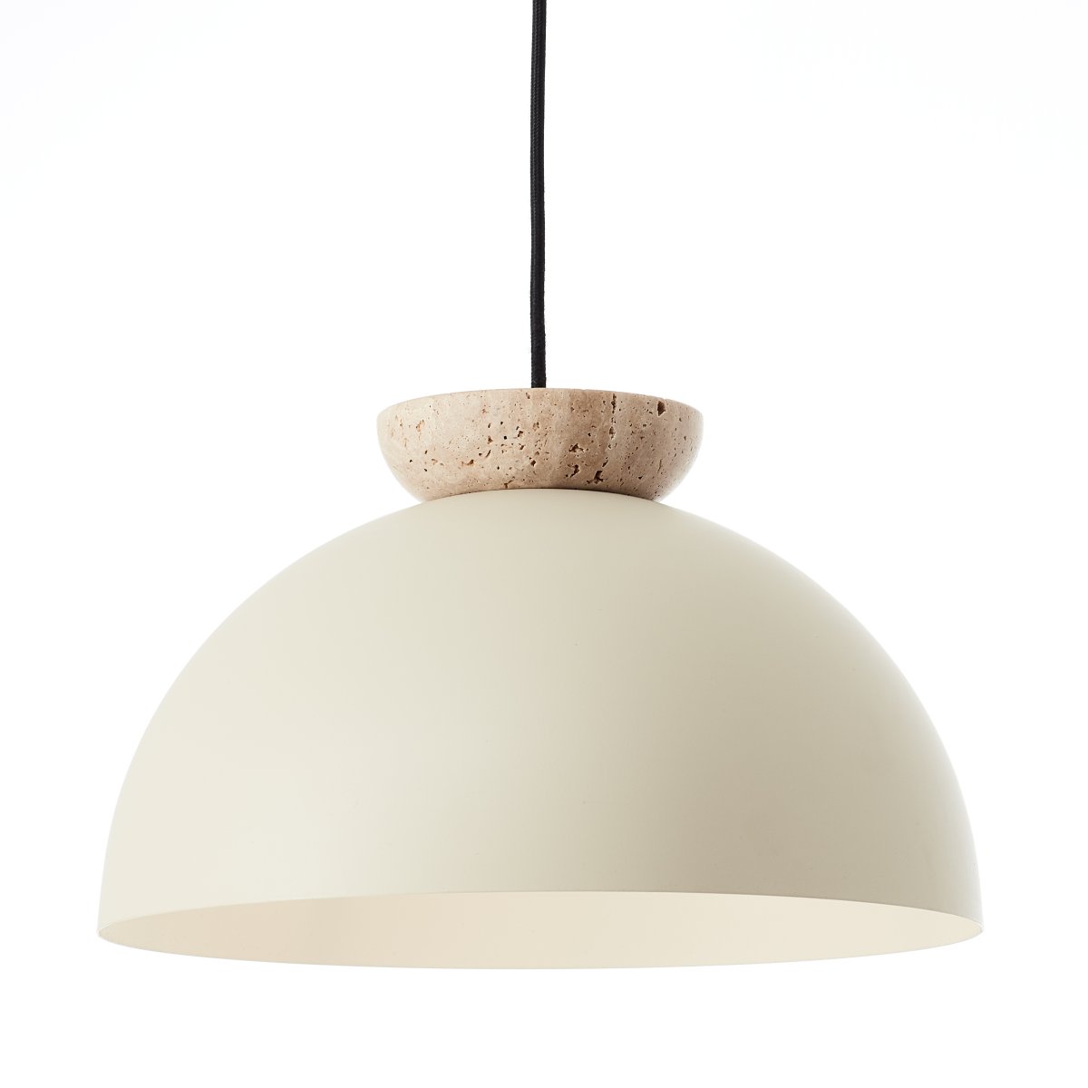 Nalam Ø35 Beige suspension De Brilliant - S'intègre parfaitement dans le salon, la cuisine ou la salle à manger et fournit une lumière uniforme et agréable.