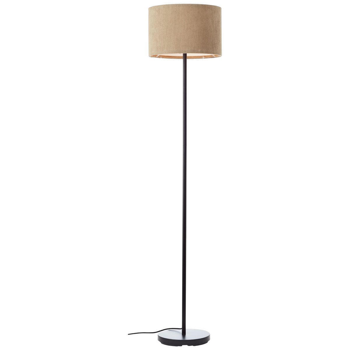 Tony Brun lampadaire De Brilliant - Avec son design simple mais moderne, la lampe s'int&egrave;gre &agrave; la plupart des styles d'int&eacute;rieur, et le tissu en velours c&ocirc;tel&eacute; lui conf&egrave;re &agrave; la fois une sensation particuli&egrave;re et un look unique.