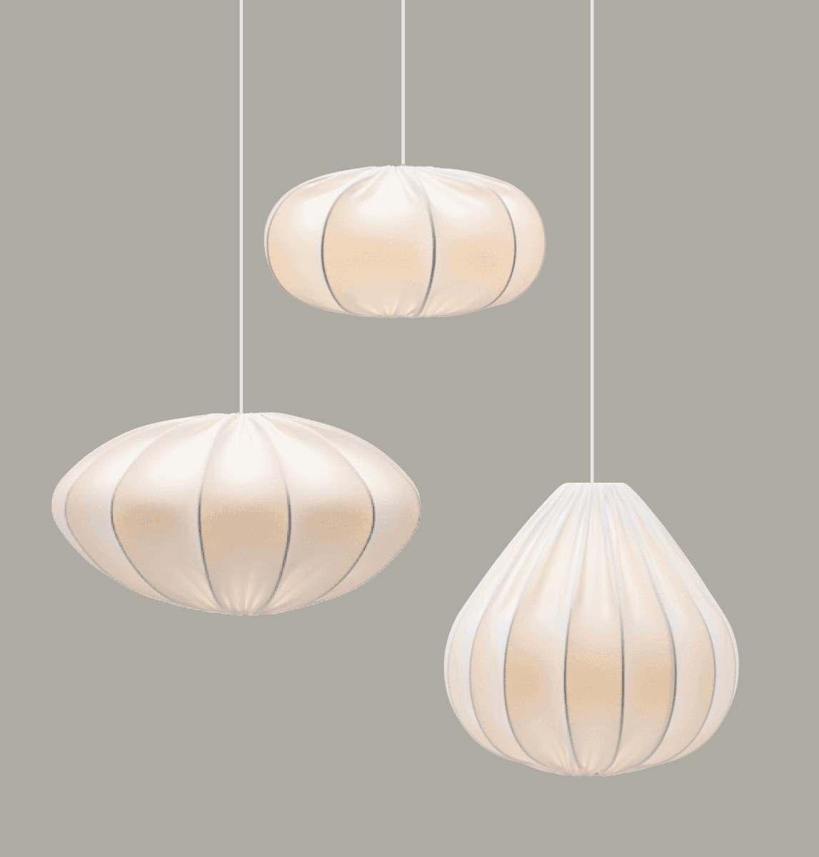 Dalia Abat-Jour Excl. Suspension Ø40 Blanc suspension De PR Home - Le diam&egrave;tre de l'&eacute;cran est de 40 cm et la hauteur est de 21 cm.