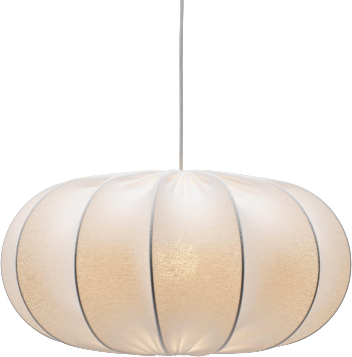 Dalia Abat-Jour Excl. Suspension Ø50 Blanc suspension De PR Home - Le diam&egrave;tre de l'&eacute;cran est de 50 cm et la hauteur est de 25 cm.