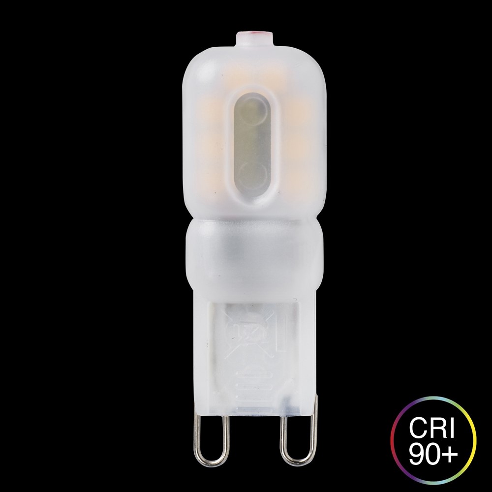 LED G9 mat 0,3W 2500K Dimmable Blanc De Unison - Sa surface mate assure une distribution douce de la lumi&egrave;re et, avec une valeur CRI de 90+, reproduit les couleurs de mani&egrave;re naturelle.