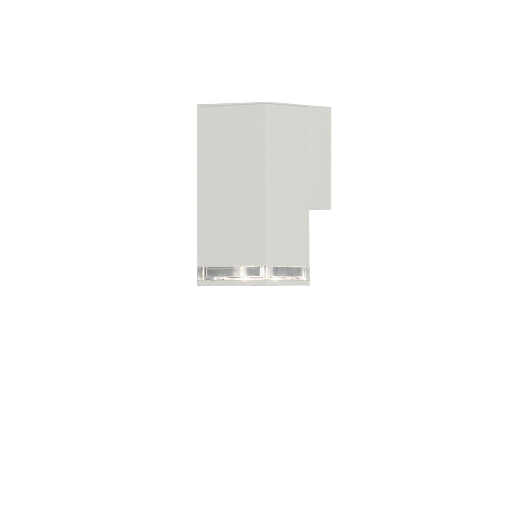 Pollux Blanc lampe d’extérieur De Konstsmide - La lampe dirige la lumière vers le bas et crée une lueur douce et agréable qui offre sécurité et élégance dans les espaces extérieurs.