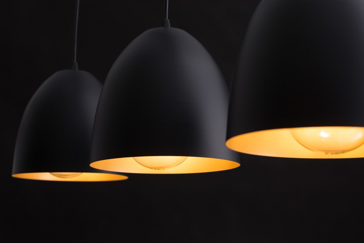 Lenox 70cm Noir suspension De Emibig Lighting - Il illumine de manière optimale l'intérieur et constitue un détail magnifique et décoratif dans votre maison.