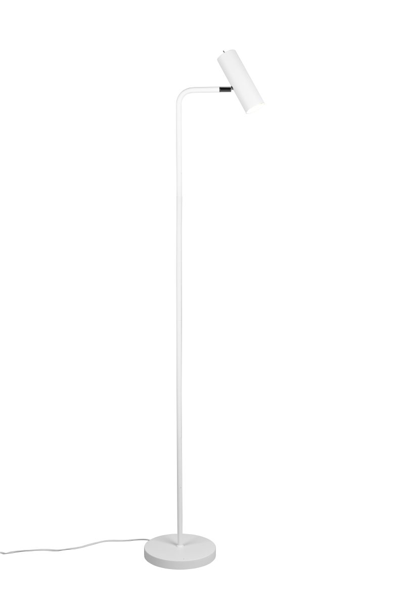 Marley Blanc lampadaire De Trio Lighting - La palette de couleurs subtile en blanc mat souligne une tendance de design d'intérieur simple et crée une impression générale harmonieuse.