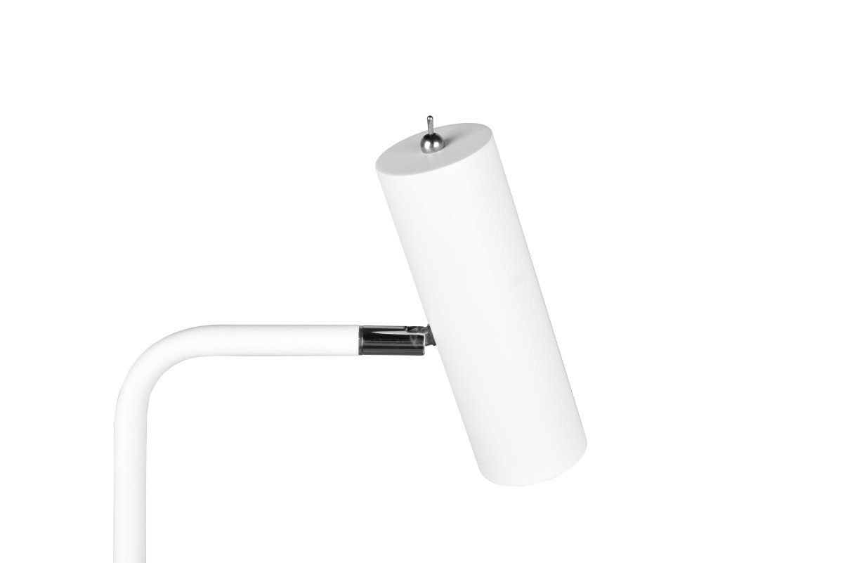 Marley Blanc lampadaire De Trio Lighting - La palette de couleurs subtile en blanc mat souligne une tendance de design d'intérieur simple et crée une impression générale harmonieuse.