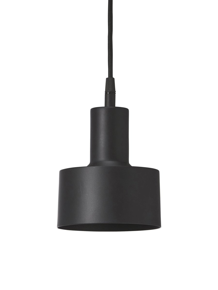 Solo Ø13 Noir lampe de fenêtre De PR Home - C&acirc;ble textile noir de 3,5 m&egrave;tres, support de suspension et prise murale.