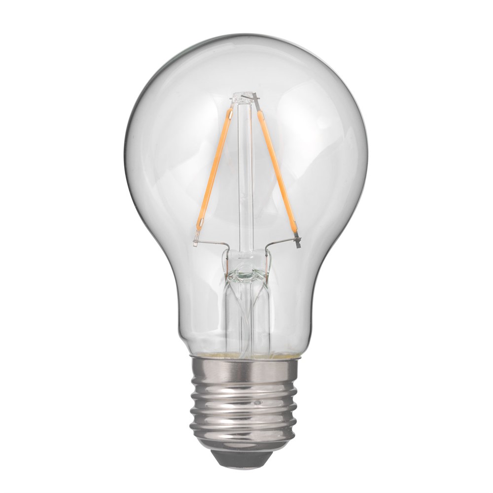 E27 normal 0,8W 2700K Transparent De Unison - Le design de la lampe rappelle la lampe à incandescence classique, mais dispose d'une technologie LED moderne pour une consommation d'énergie réduite et une longue durée de vie - idéale pour l'éclairage décoratif.