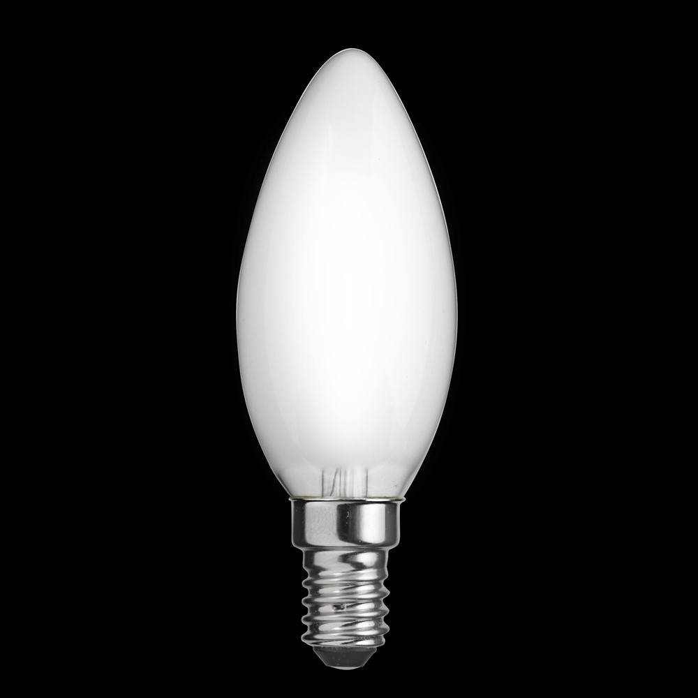 LED E14 Forme Bougie mat 2W 2700K Blanc De Unison - Lustre CLASSIQUE mat source lumineuse E14 avec un effet de 2W et une lumi&egrave;re chaude de 2700K assure une diffusion lumineuse douce et agr&eacute;able.