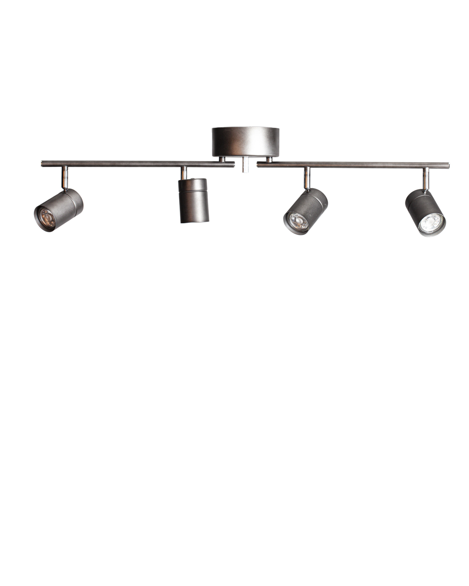 Correct 4 Gris acier spot De By Rydéns - Le plafonnier Correct apporte une ambiance subtile et moderne &agrave; votre int&eacute;rieur et s'int&egrave;gre parfaitement dans les couloirs, les chambres, les cuisines ou les salons.