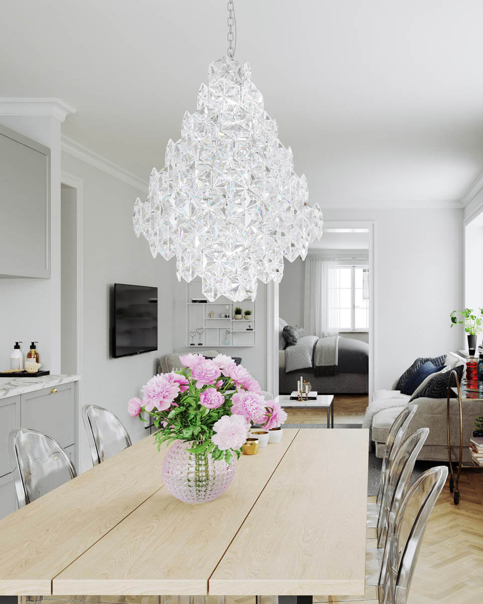 Monarque Ø58 Transparent cristal De By Rydéns - Monarque est particuli&egrave;rement raffin&eacute; dans un salon ou une salle &agrave; manger, et conf&egrave;re &agrave; votre int&eacute;rieur une touche d'exclusivit&eacute; et de style.