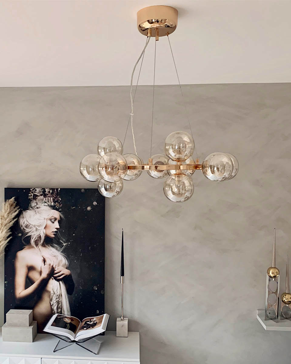 Splendor Ø58 Ambre suspension De By Rydéns - 