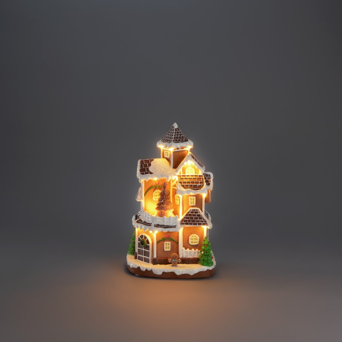 Village en pain d’épices 30cm Brun De Konstsmide - Cr&eacute;ez une ambiance de No&euml;l f&eacute;&eacute;rique avec ce charmant village en pain d'&eacute;pice en polyr&eacute;sine.