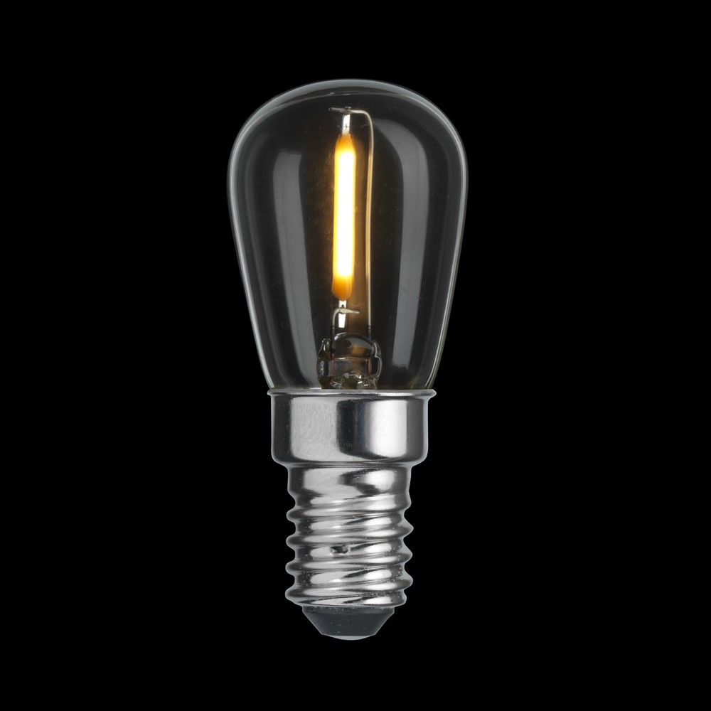 Ampoule E14 Poire 0,8W 2700K Transparent De Unison - L'ampoule CLASSIC source lumineuse E14 est claire et a une puissance de 0,8 W et une lumi&egrave;re chaude de 2700 K.