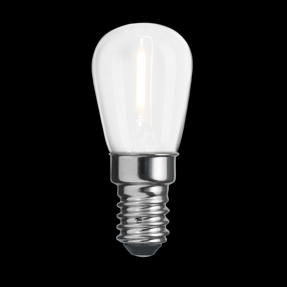 Ampoule E14 Poire Mat 0,8W 2700K Blanc De Unison - CLASSIQUE sur une ampoule E14 givr&eacute;e d'une puissance de 0,8 W et d'une lumi&egrave;re chaude de 2700 K assure une diffusion lumineuse douce et uniforme.