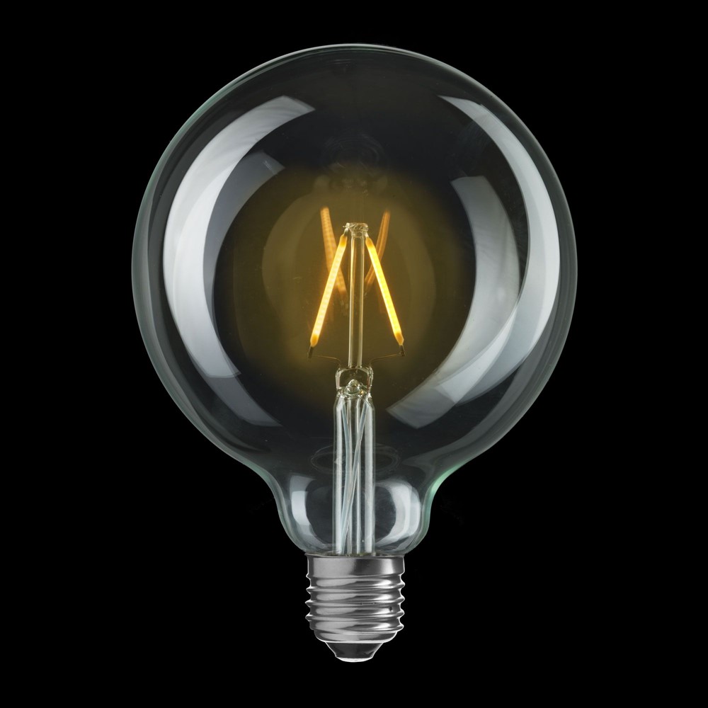 E27 Globe 0,8W 2200K Transparent De Unison - La source lumineuse CLASSIC Globe 125 mm transparente E27 avec un effet de 0,8 W et une lumi&egrave;re chaude et douce de 2200 K est parfaite pour cr&eacute;er une atmosph&egrave;re d&eacute;tendue et accueillante.