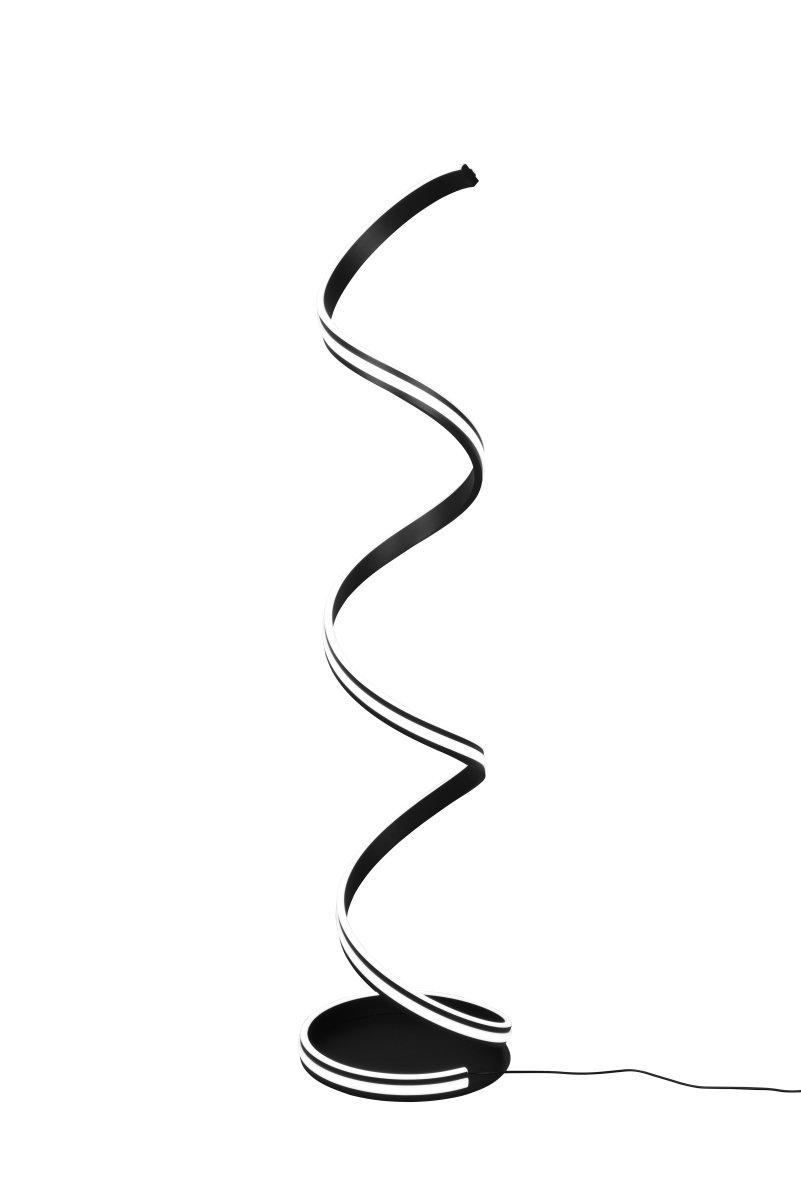 Nuria Noir lampadaire De Trio Lighting - Avec trois couleurs de lumière réglables (chaud, neutre, blanc lumière du jour) et une gradation continue via une pédale, il offre à la fois flexibilité et confort.