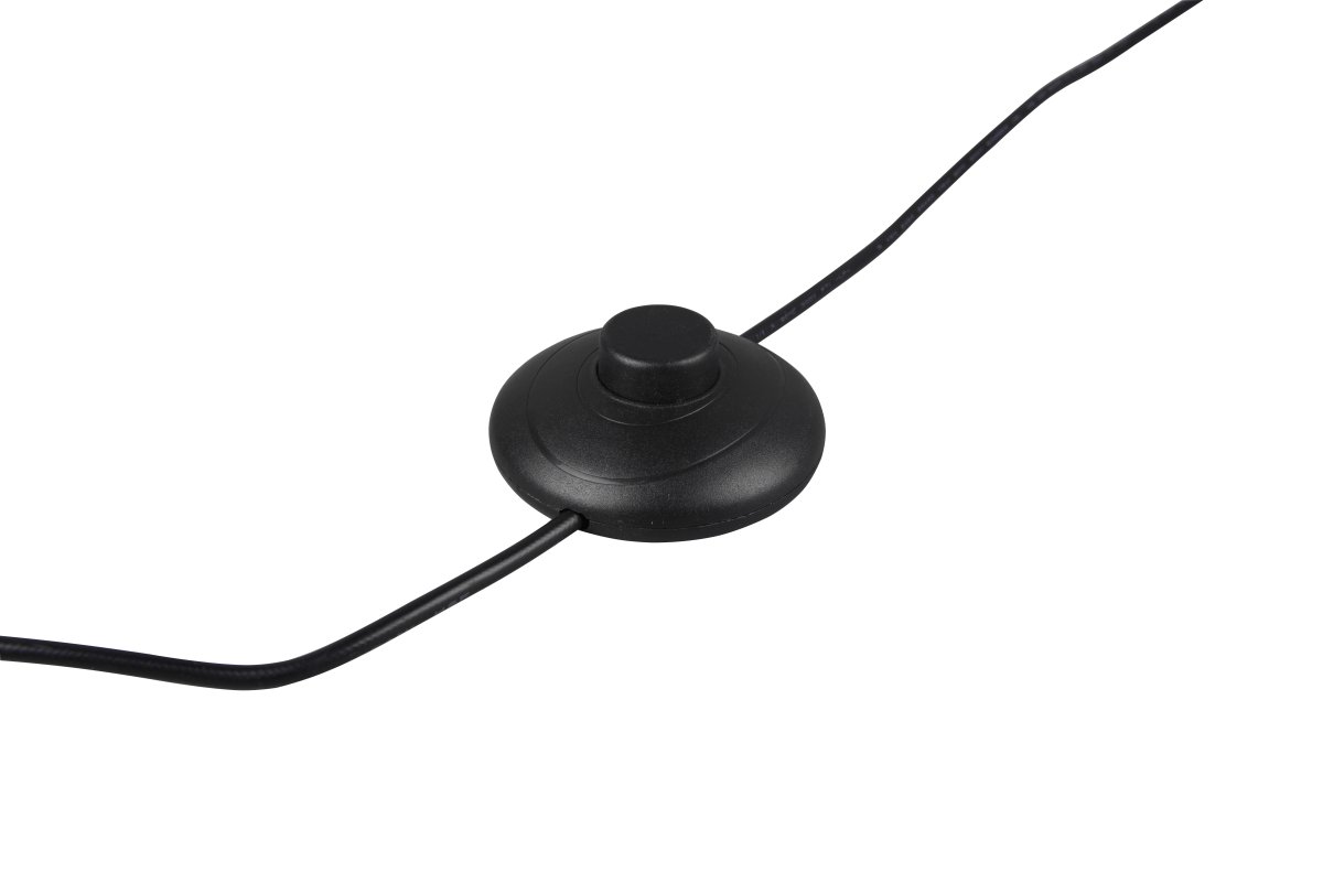 Nuria Noir lampadaire De Trio Lighting - Avec trois couleurs de lumière réglables (chaud, neutre, blanc lumière du jour) et une gradation continue via une pédale, il offre à la fois flexibilité et confort.