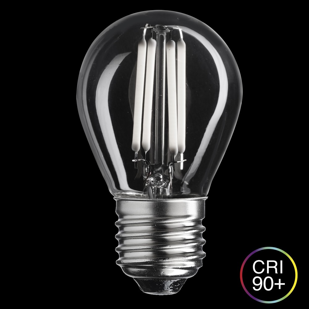 LED E27 boule 2W 2700K Dimmable Transparent De Unison - Dur&eacute;e de vie&nbsp;: 15&nbsp;000&nbsp;h.
