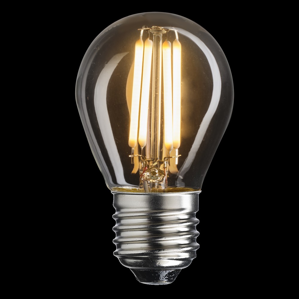 LED E27 boule 2W 2700K Dimmable Transparent De Unison - Dur&eacute;e de vie&nbsp;: 15&nbsp;000&nbsp;h.