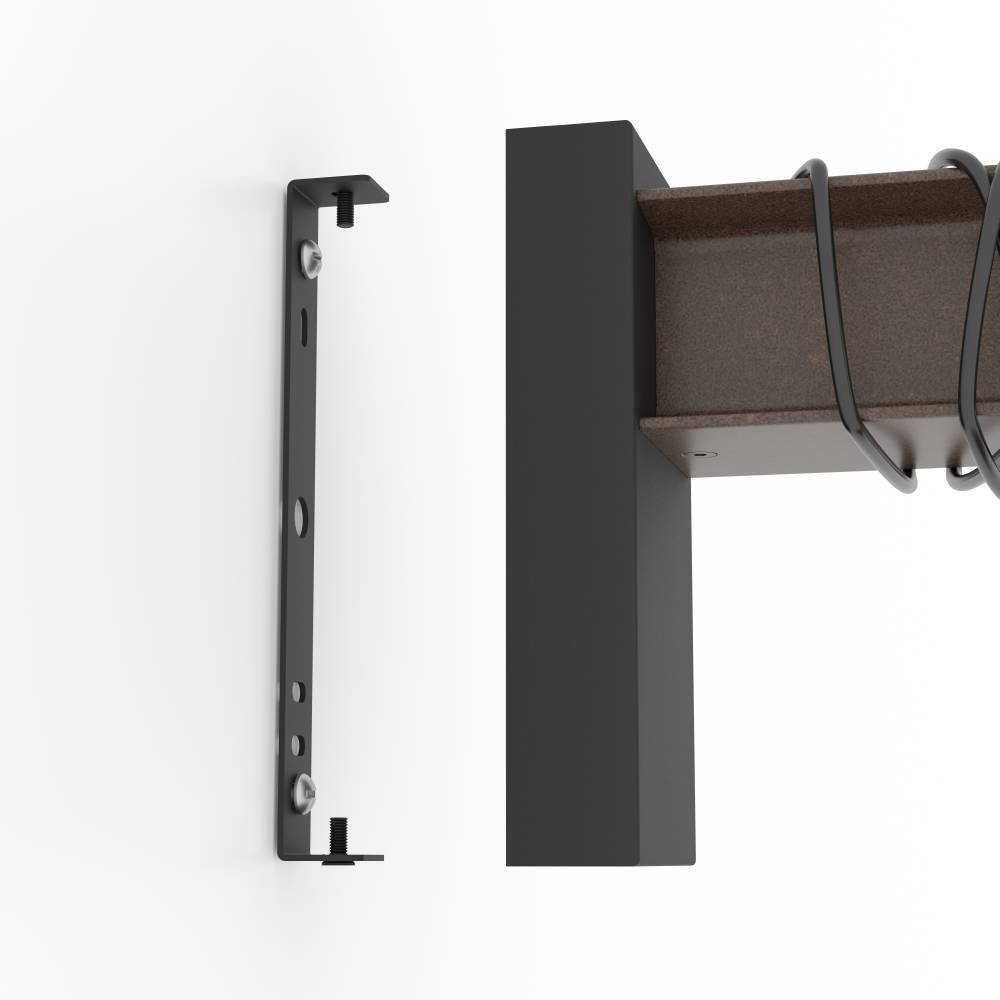 Townshend Brun applique murale De Eglo - Les d&eacute;tails robustes de couleur rouille et le c&acirc;ble visible conf&egrave;rent &agrave; la lampe une touche rustique, tandis que l'ampoule expos&eacute;e souligne le style industriel.