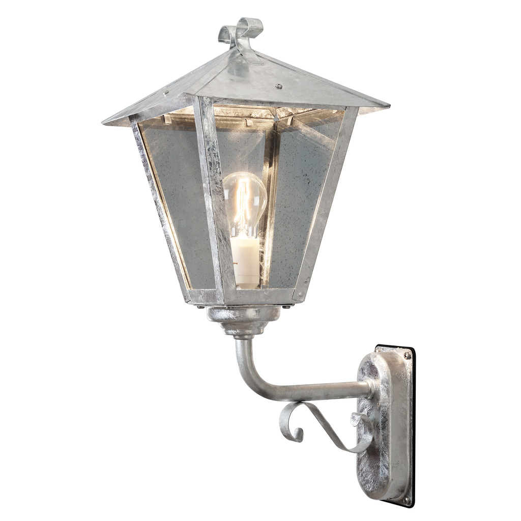 Benu Acier galvanisé lampe d’extérieur De Konstsmide - Cette lampe convient &agrave; toutes les conditions m&eacute;t&eacute;orologiques et offre une solution d'&eacute;clairage ext&eacute;rieur durable et &eacute;l&eacute;gante.