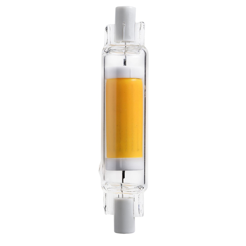 LED R7s 78mm 4W 3000K Dimmable Transparent De Unison - La LED R7s 78 mm 4 W est une source lumineuse &eacute;conome en &eacute;nergie avec une lumi&egrave;re chaude.