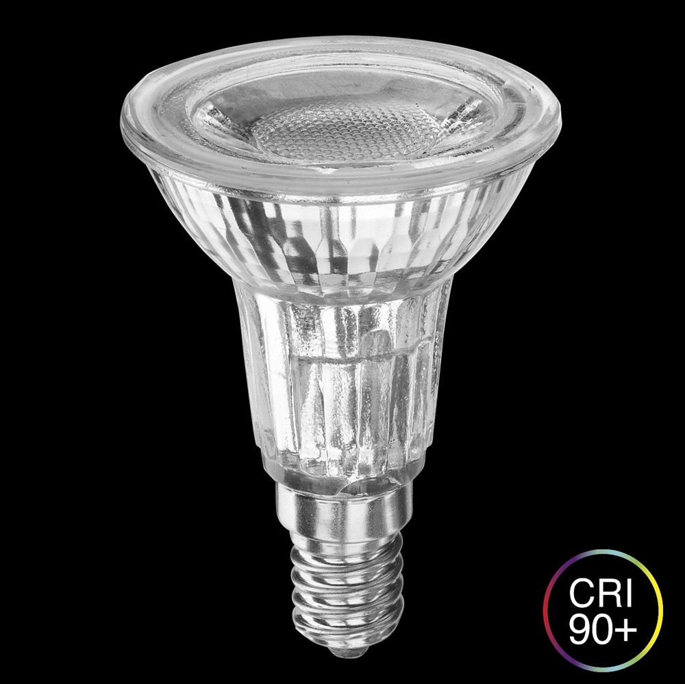 E14 LED PAR16 5W 2700K Dimmable Transparent De Unison - LED PAR16 E14 5W est une source lumineuse puissante qui fournit une lumi&egrave;re chaude de 2700 K et un flux lumineux de 340 lumens.
