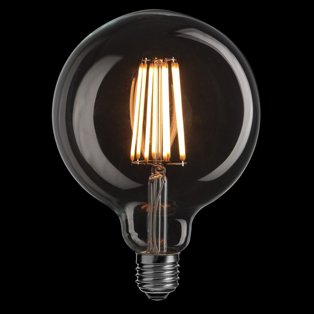 E27 Globe 2W 2200K Dimmable Transparent De Unison - Id&eacute;al pour les installations d&eacute;coratives qui n&eacute;cessitent un design classique avec une efficacit&eacute; &eacute;nerg&eacute;tique moderne.