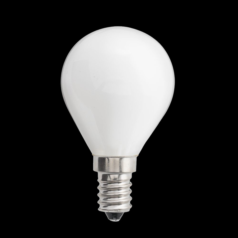 E14 4,5W 2700K Dimmable 3 niveaux Blanc De Unison - La surface opale distribue la lumi&egrave;re uniform&eacute;ment et r&eacute;duit l'&eacute;blouissement, ce qui la rend id&eacute;ale pour les lampes d&eacute;coratives et l'&eacute;clairage g&eacute;n&eacute;ral de la maison.