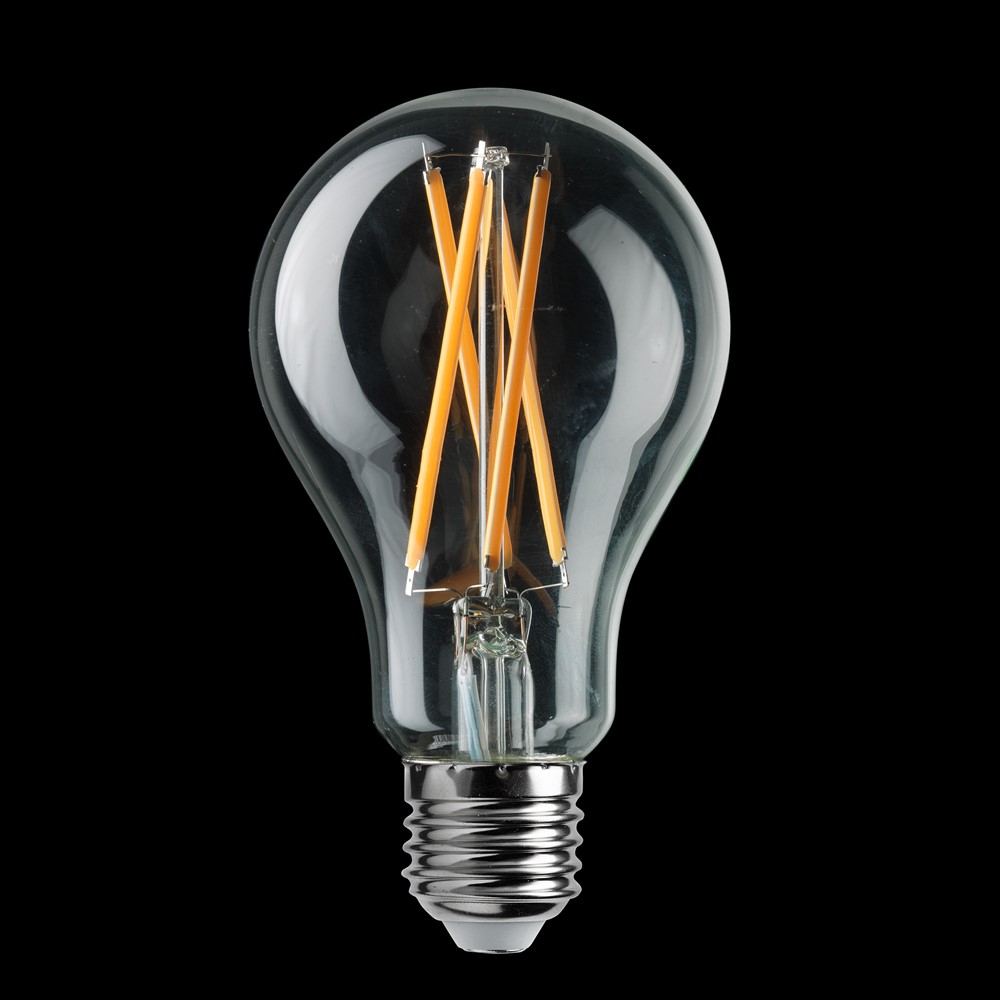 E27 normal 11W 3000K Dimmable Transparent De Unison - La conception classique de la source lumineuse est combin&eacute;e &agrave; la technologie LED moderne pour offrir &agrave; la fois style et efficacit&eacute; &eacute;nerg&eacute;tique, ce qui la rend parfaite pour les installations d&eacute;coratives et l'&eacute;clairage g&eacute;n&eacute;ral.