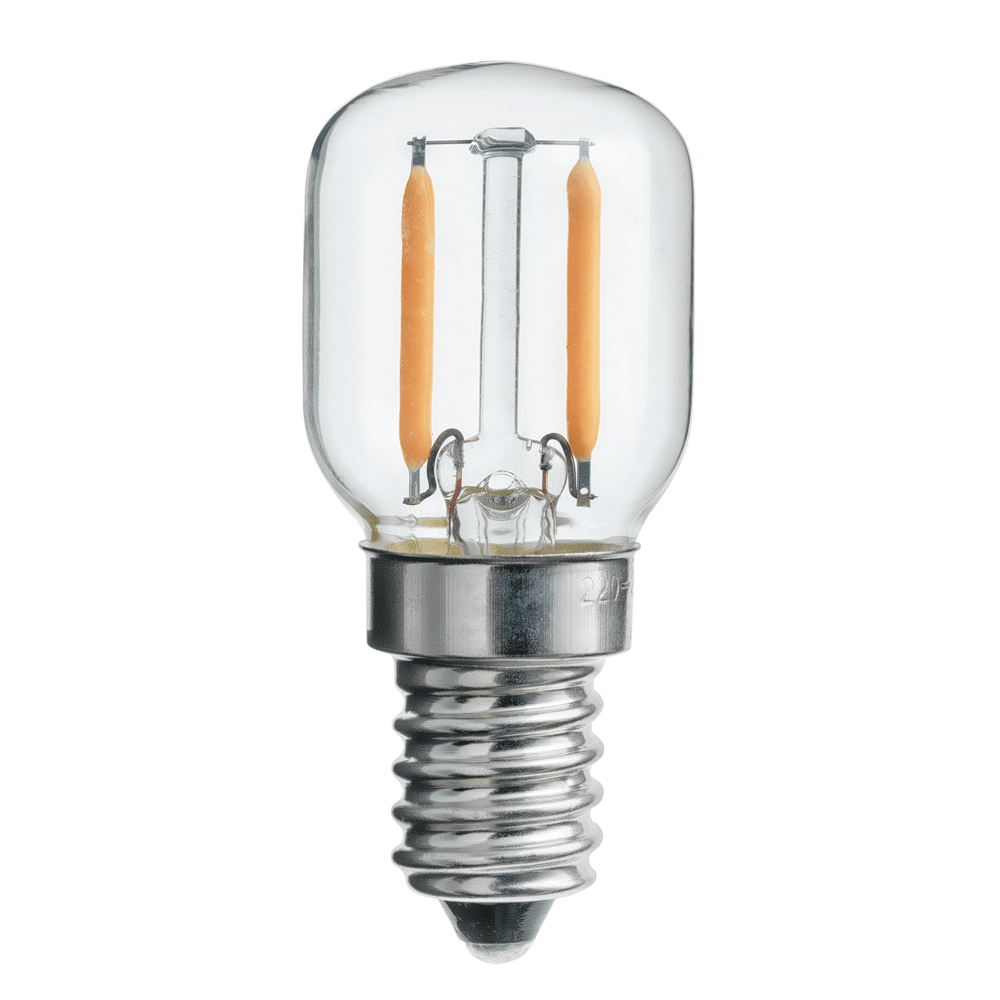 Ampoule E14 Poire 1,2W 2200K Dimmable Transparent De Unison - Cette lampe LED P&auml;ron avec un culot E14 transparent a une puissance de 1,2 W et une temp&eacute;rature de couleur de 2200 K.
