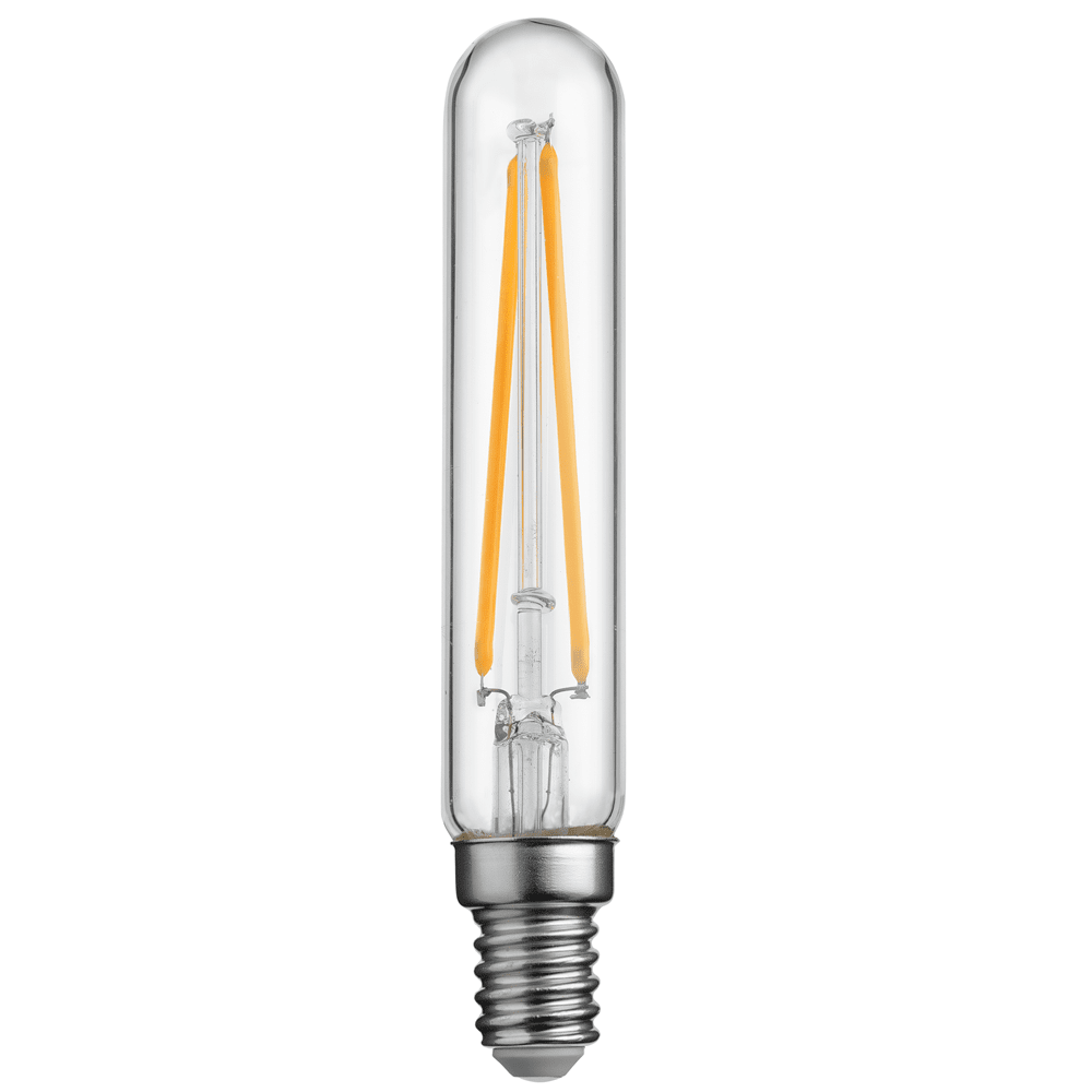 E14 XL Tubulaire 2,5W 2200K Dimmable Transparent De Unison - Il a une puissance de 2,5W et une temp&eacute;rature de couleur de 2200K, ce qui fournit une lumi&egrave;re chaude et agr&eacute;able.