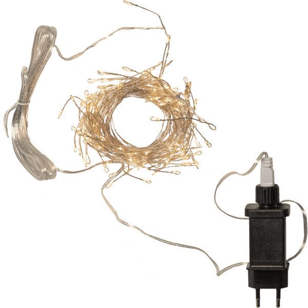 Guirlande Lumineuse Dew Drop 6m Argent De Star Trading - Boucle de 6 m de long avec c&acirc;ble crabe.