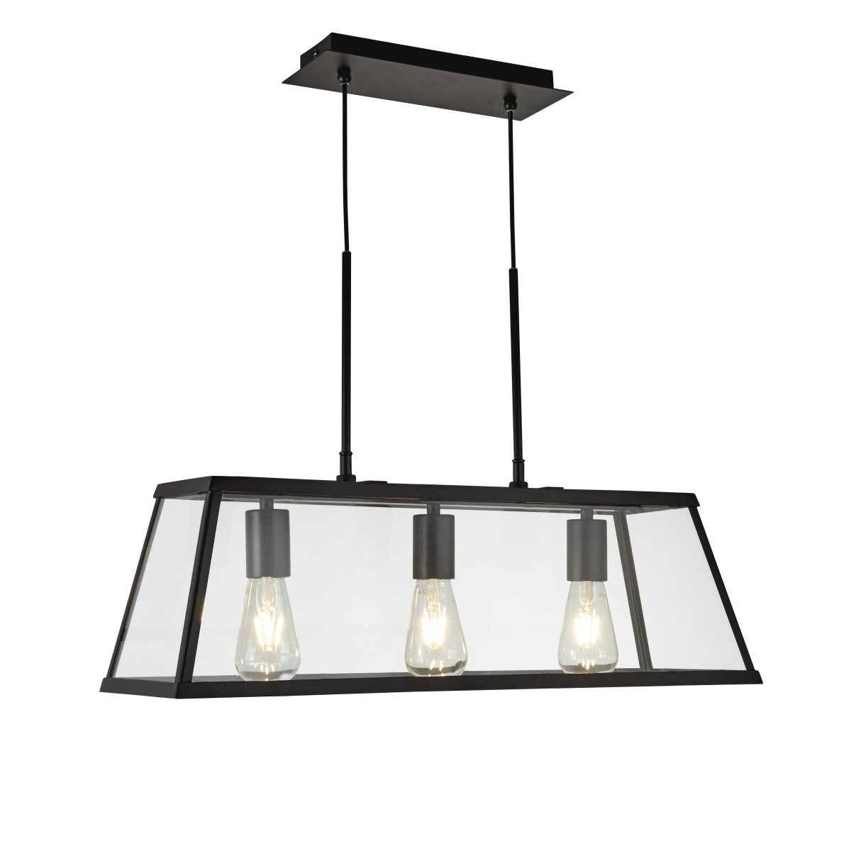 Voyager 65cm Noir suspension De Searchlight - Voyager est le choix idéal pour tous ceux qui recherchent une lampe à la fois fonctionnelle et à fort impact visuel, une lampe qui fait vraiment sensation.