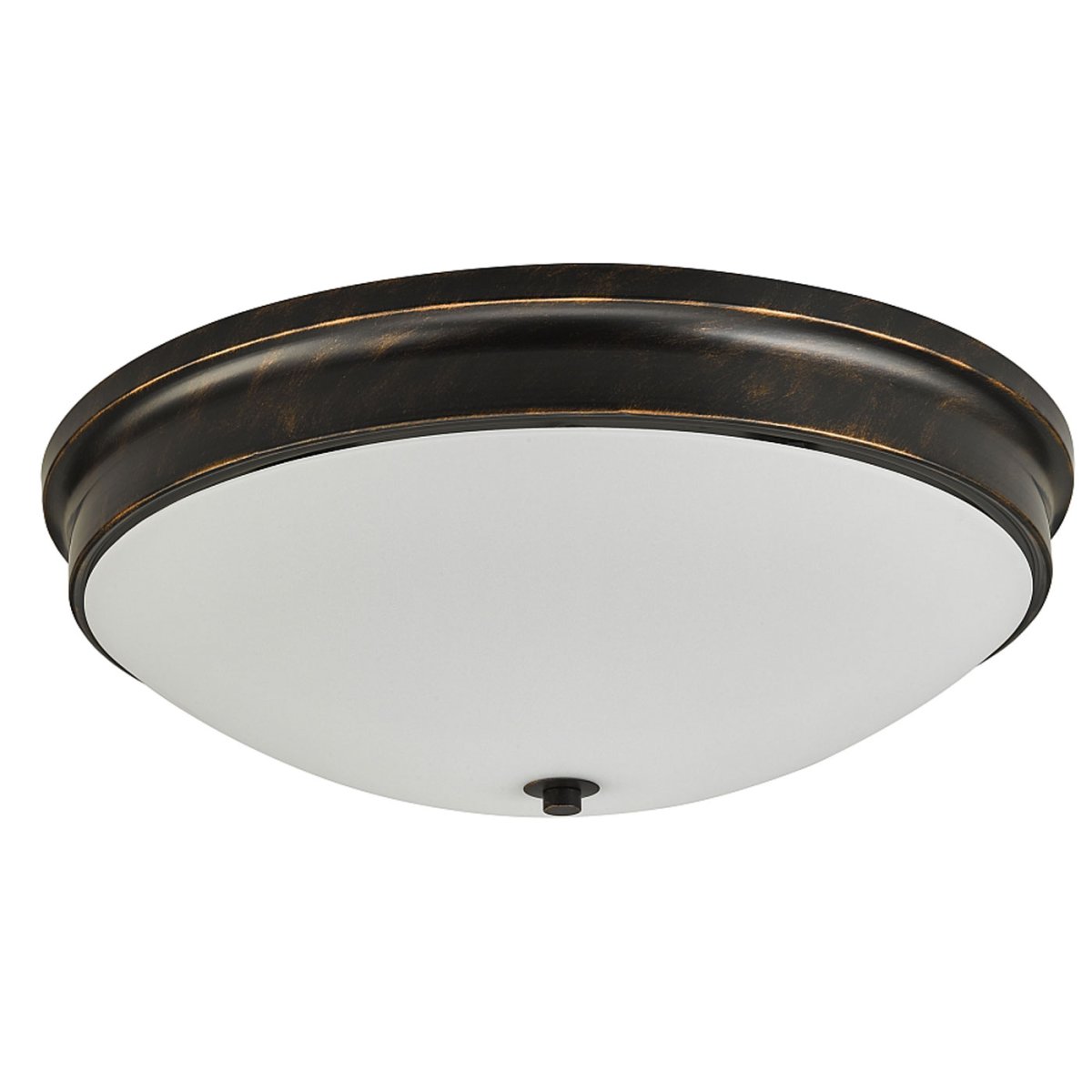 Balder Ø50 L'or noir plafonnier De Oriva - Avec son cadre noir et or d'inspiration antique et son diffuseur en verre blanc, il offre une lumière douce et agréable qui s'intègre parfaitement dans n'importe quelle pièce.