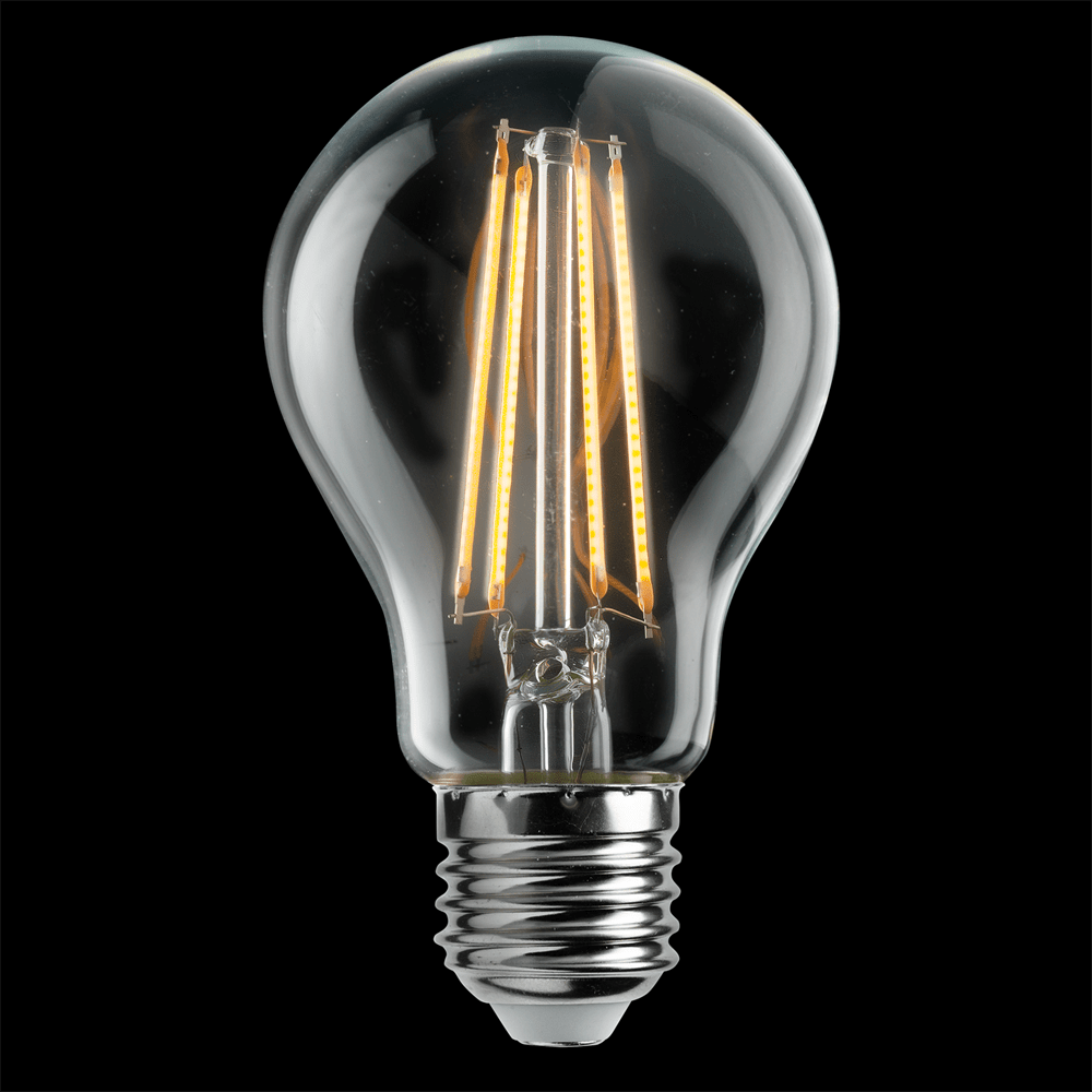 E27 7W 2200K Dimmable 3 niveaux Transparent De Unison - La source lumineuse E27 normale et claire avec un effet de 7 W et une lumi&egrave;re chaude &agrave; 2200 K offre une combinaison parfaite d'esth&eacute;tique classique et de fonctionnalit&eacute; moderne.