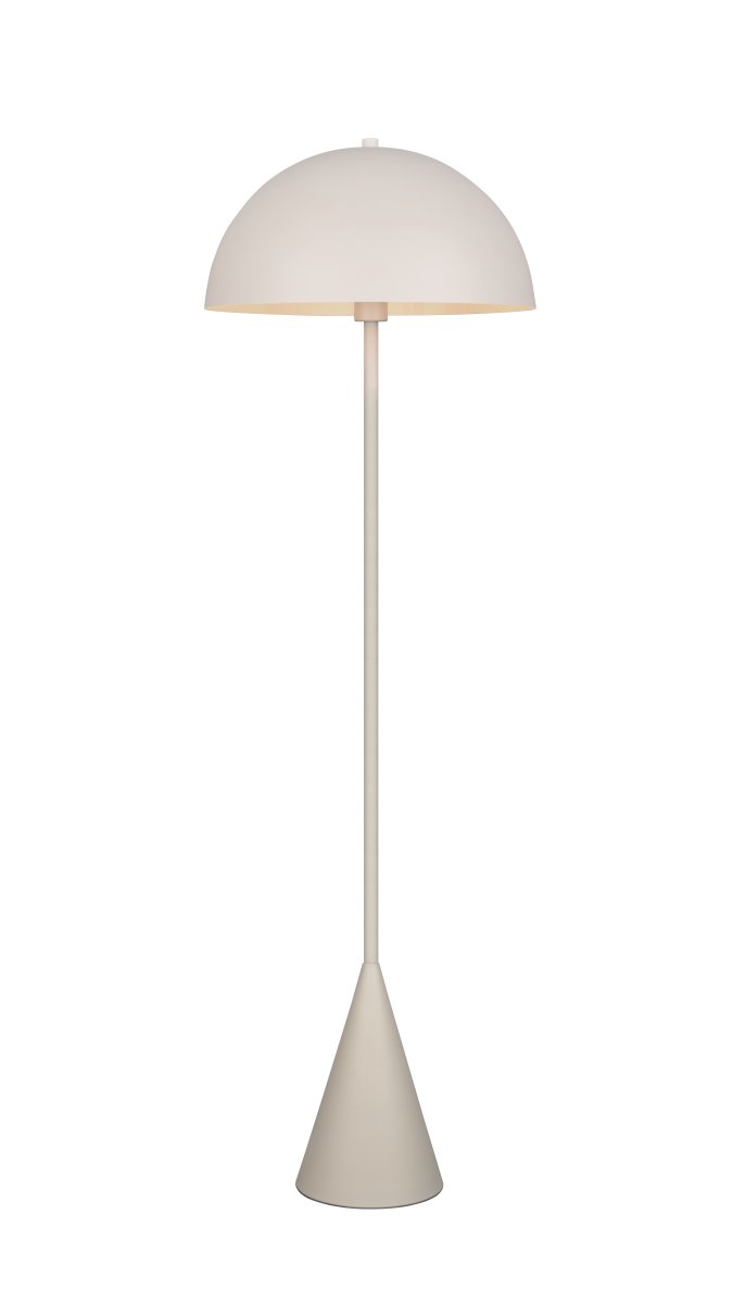 Alfie Gris lampadaire De Trio Lighting - Grâce à son design minimaliste et à sa finition gris chaud, Alfie s'intègre facilement dans une variété de styles d'intérieur tout en étant un objet d'éclairage décoratif autonome.