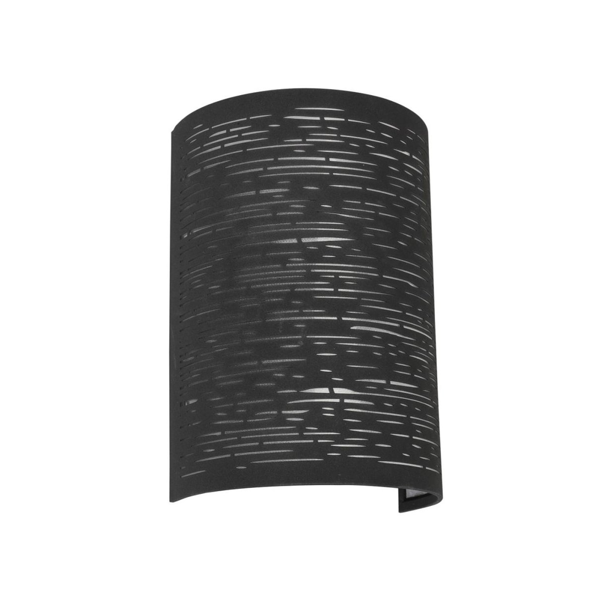 Candy 22cm Noir applique murale De Oriva - La lumière pénétrante crée un beau jeu d'ombres et de lumière, qui donne à la pièce une atmosphère agréable et atmosphérique.