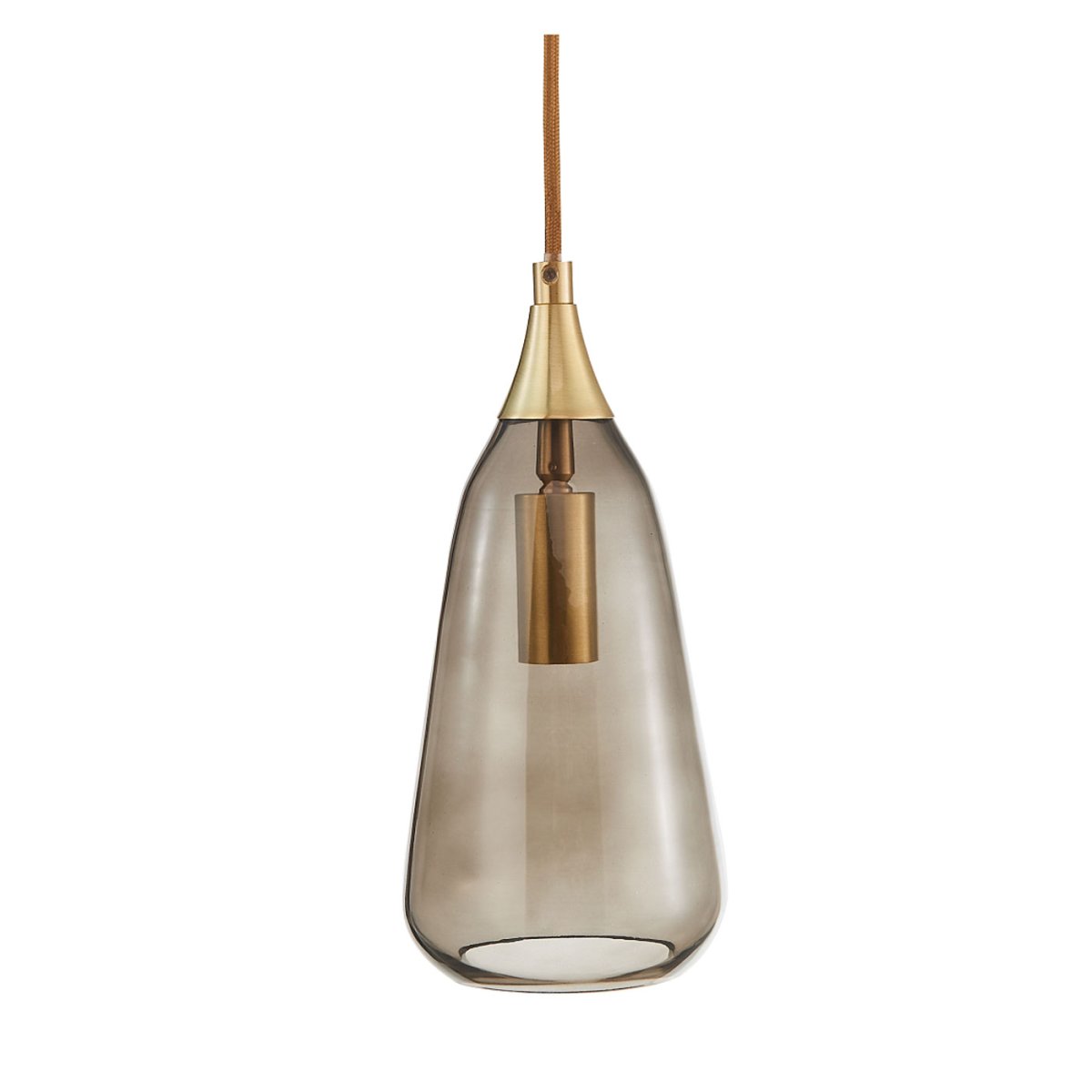  Luna Ø12 Couleur fumée lampe de fenêtre De Oriva - Avec son abat-jour en forme de goutte associé à des détails dorés, la lampe crée une sensation aérée et élégante qui s'intègre parfaitement dans n'importe quelle pièce.