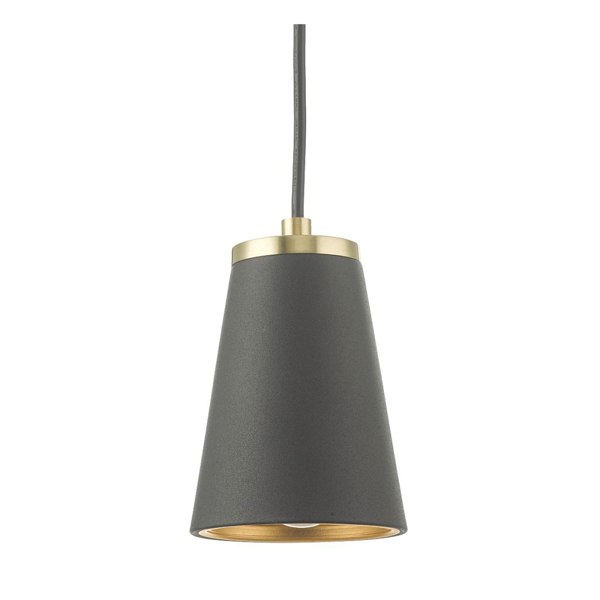  Cone Ø9 L'or noir lampe de fenêtre De Oriva - Cette lampe de fen&ecirc;tre moderne combine un &eacute;l&eacute;gant abat-jour noir avec des d&eacute;tails sophistiqu&eacute;s en laiton et donne &agrave; votre fen&ecirc;tre un look &eacute;l&eacute;gant et exclusif.