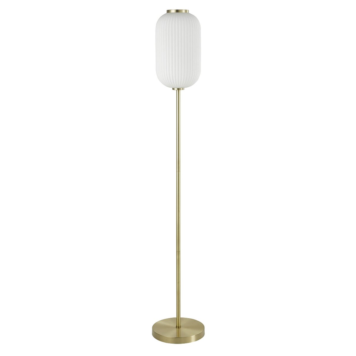 Nicki Laiton brossé lampadaire De Oriva - Le design &eacute;l&eacute;gant de la lampe en fait un accroche-regard dans votre int&eacute;rieur et s'int&egrave;gre harmonieusement dans les d&eacute;cors classiques et modernes.