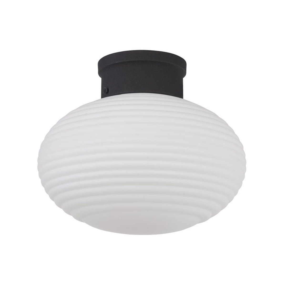 Nova Ø30 Noir plafonnier De Oriva - Parfait dans le couloir, la chambre ou dans les pièces où vous souhaitez créer une atmosphère accueillante et agréable.