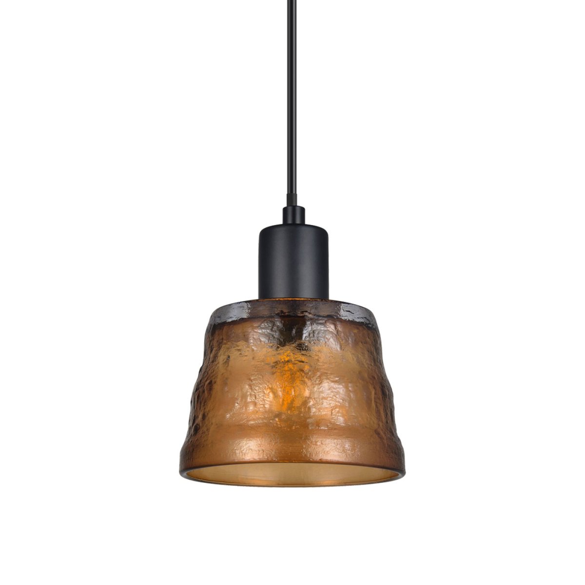 Bonnie Ø13 Ambre lampe de fenêtre De Oriva - Cette élégante lampe de fenêtre en verre ambré crée une atmosphère chaleureuse et accueillante dans votre maison.