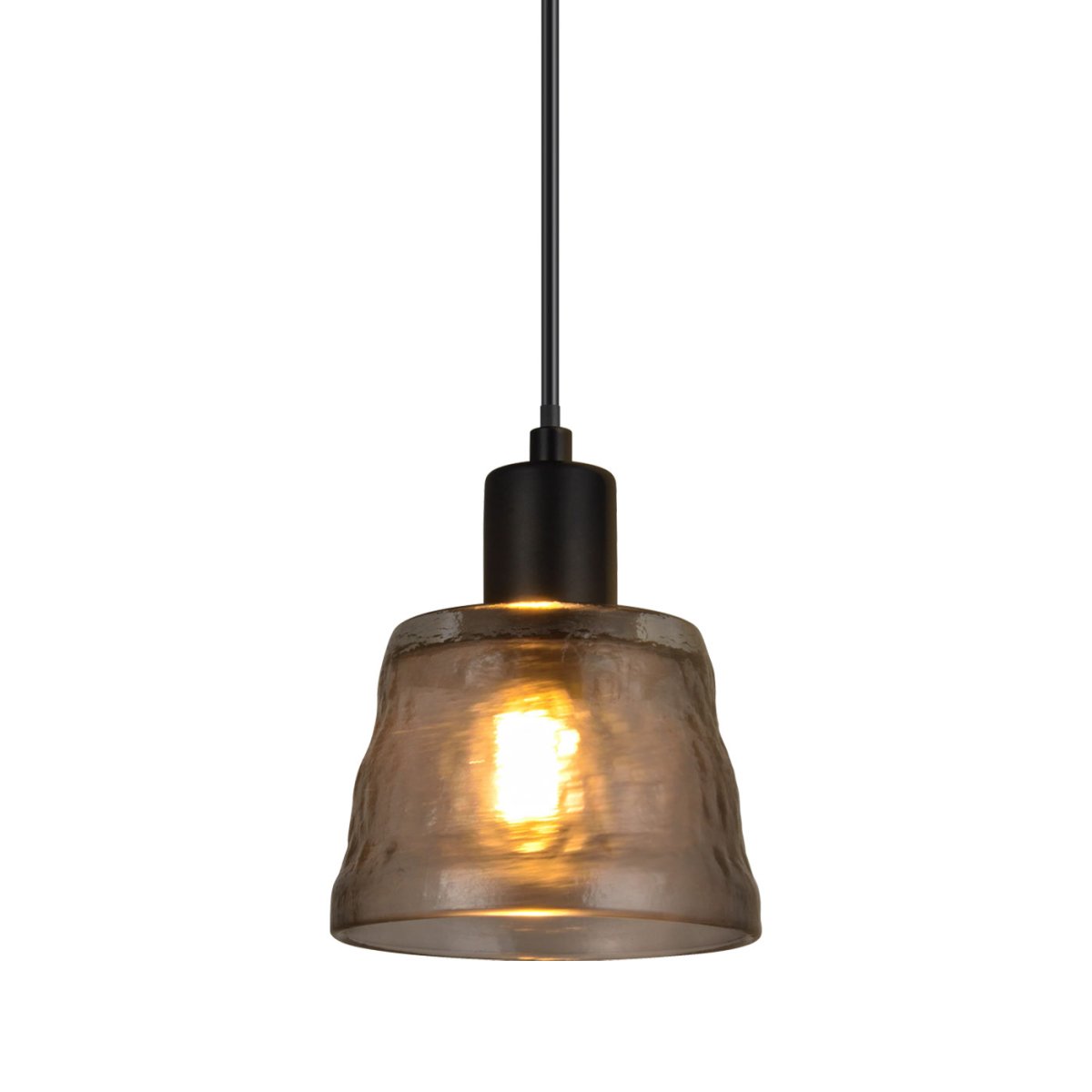 Bonnie Ø13 Couleur fumée lampe de fenêtre De Oriva - Cette &eacute;l&eacute;gante lampe de fen&ecirc;tre en verre fum&eacute; cr&eacute;e une atmosph&egrave;re chaleureuse et accueillante dans votre maison.