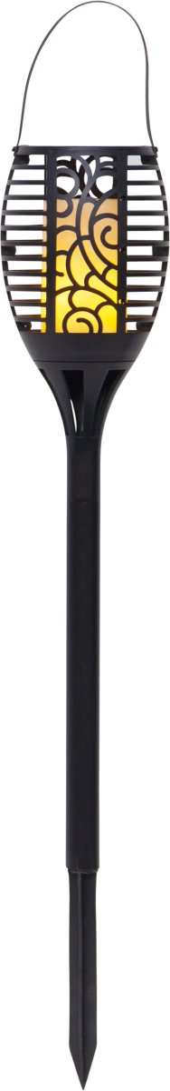Flame Noir lampe solaire De Star Trading - La lanterne peut être utilisée de 3 manières différentes : hauteur de suspension environ.