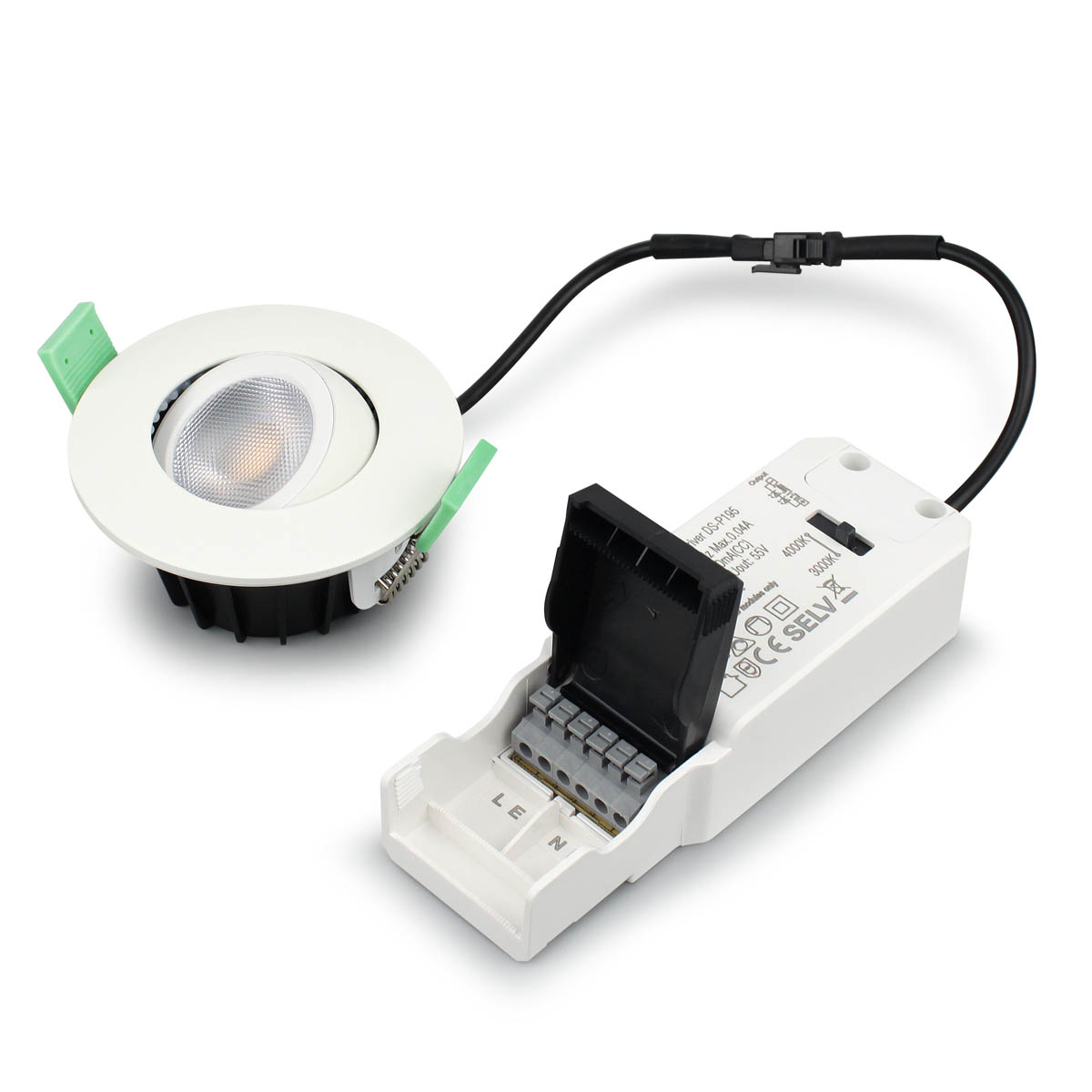 Sanna 230V 3000-4000K Blanc De Llitt - Ce spot offre une luminosit&eacute; de plus de 520 lumens et une temp&eacute;rature de couleur r&eacute;glable de 3&nbsp;000 K &agrave; 4&nbsp;000 K.