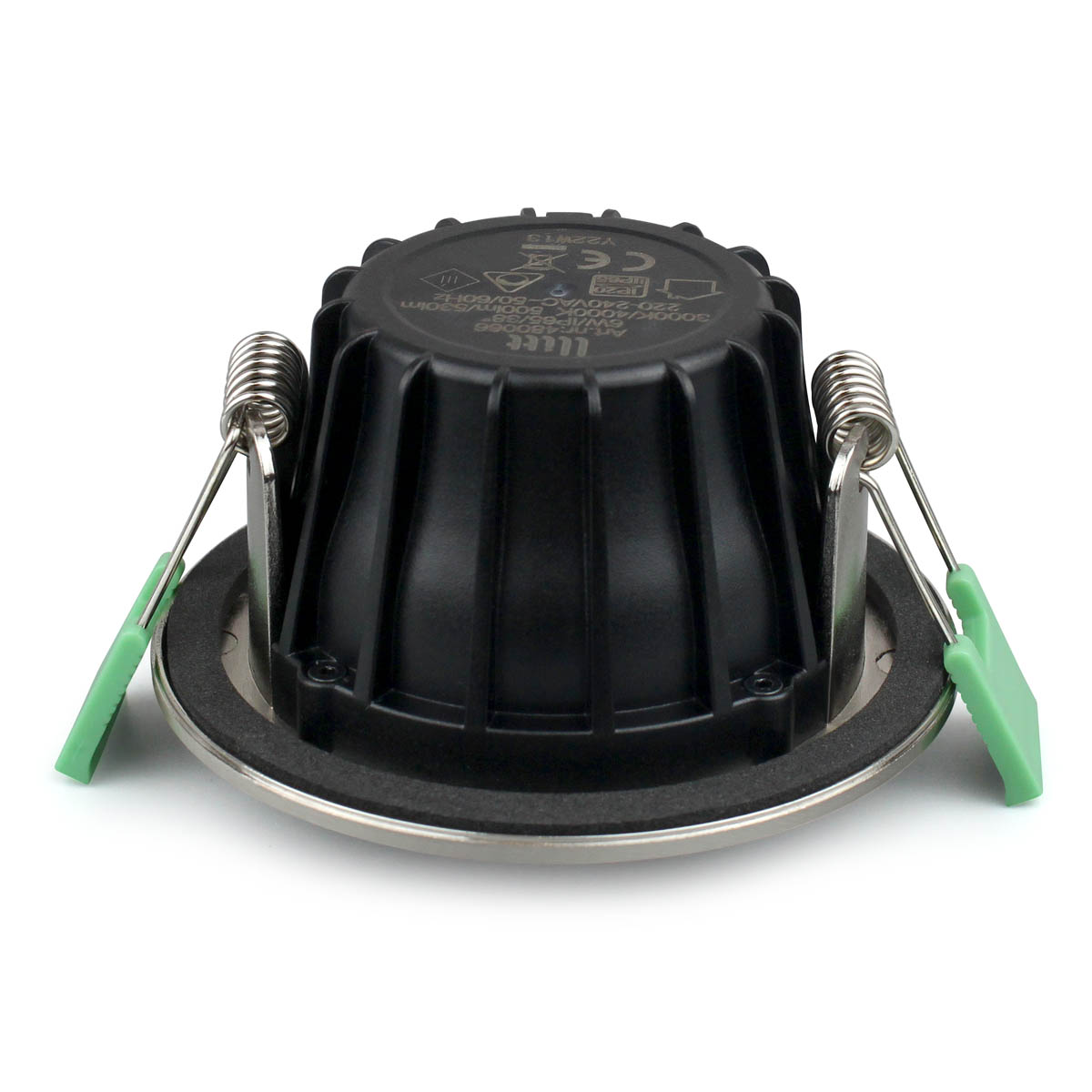 Sanna 230V 3000-4000K Acier brossé De Llitt - Ce spot offre une luminosit&eacute; d'un peu plus de 520 lumens et une temp&eacute;rature de couleur r&eacute;glable de 3&nbsp;000 K &agrave; 4&nbsp;000 K.