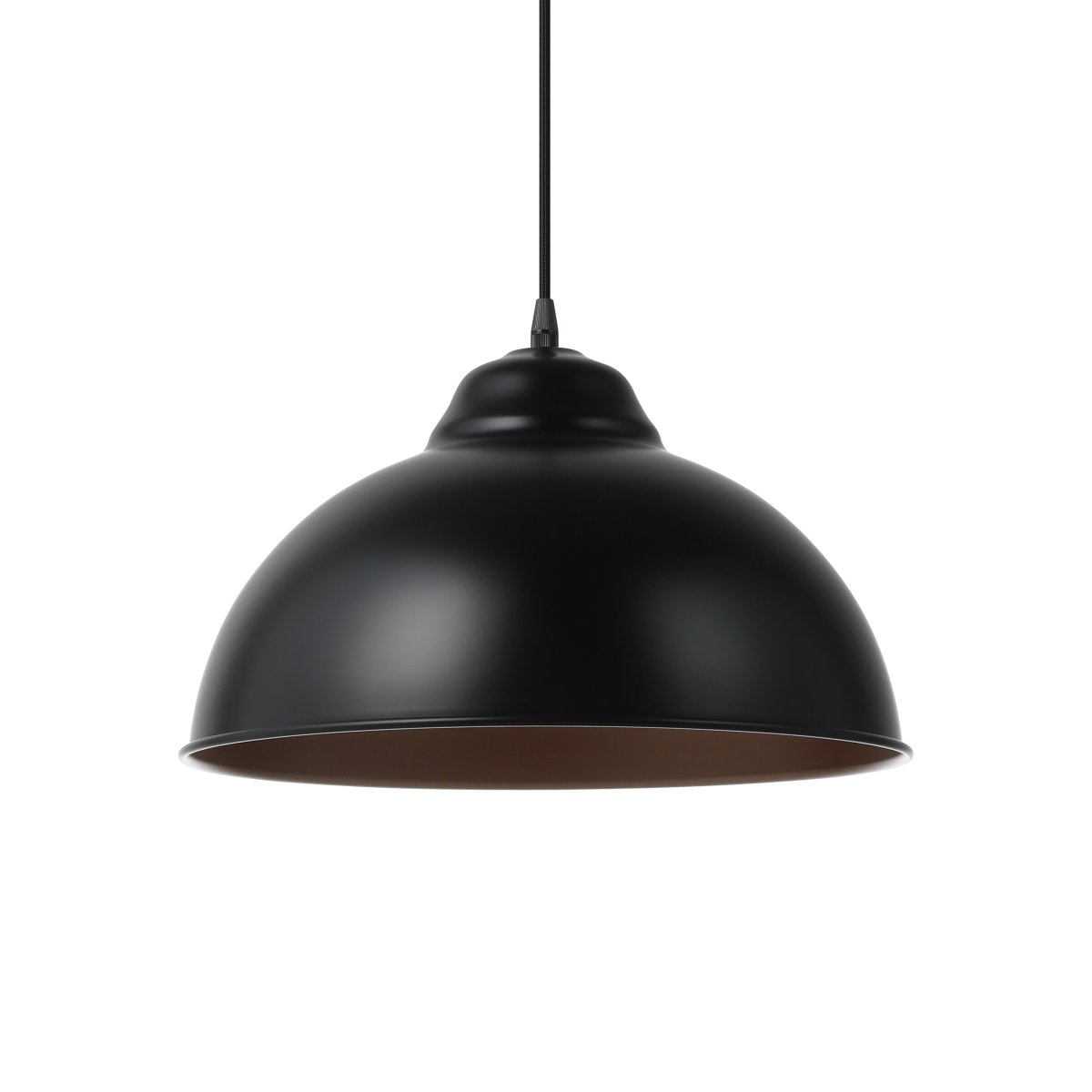 Truro Ø37 Noir suspension De Eglo - La suspension Truro est une lampe en m&eacute;tal &eacute;l&eacute;gante au design industriel classique.