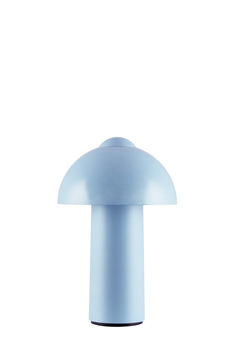 Buddy 25cm bleu clair portable De Globen Lighting - Gr&acirc;ce &agrave; son indice de protection IP44, elle est id&eacute;ale pour une utilisation int&eacute;rieure et ext&eacute;rieure, mais il est recommand&eacute; de la ranger &agrave; l'int&eacute;rieur lorsqu'elle n'est pas utilis&eacute;e.